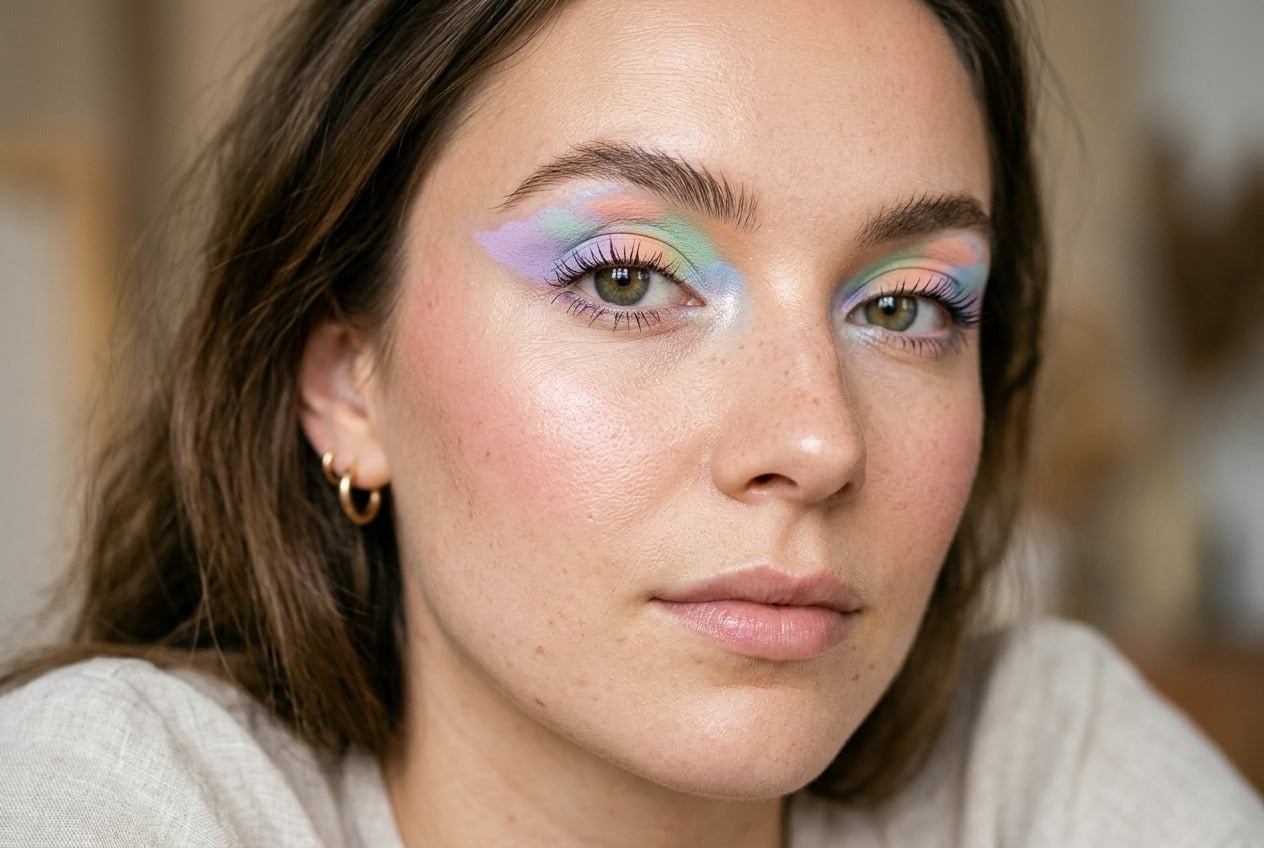 Avant-garde editorial makeup artistry