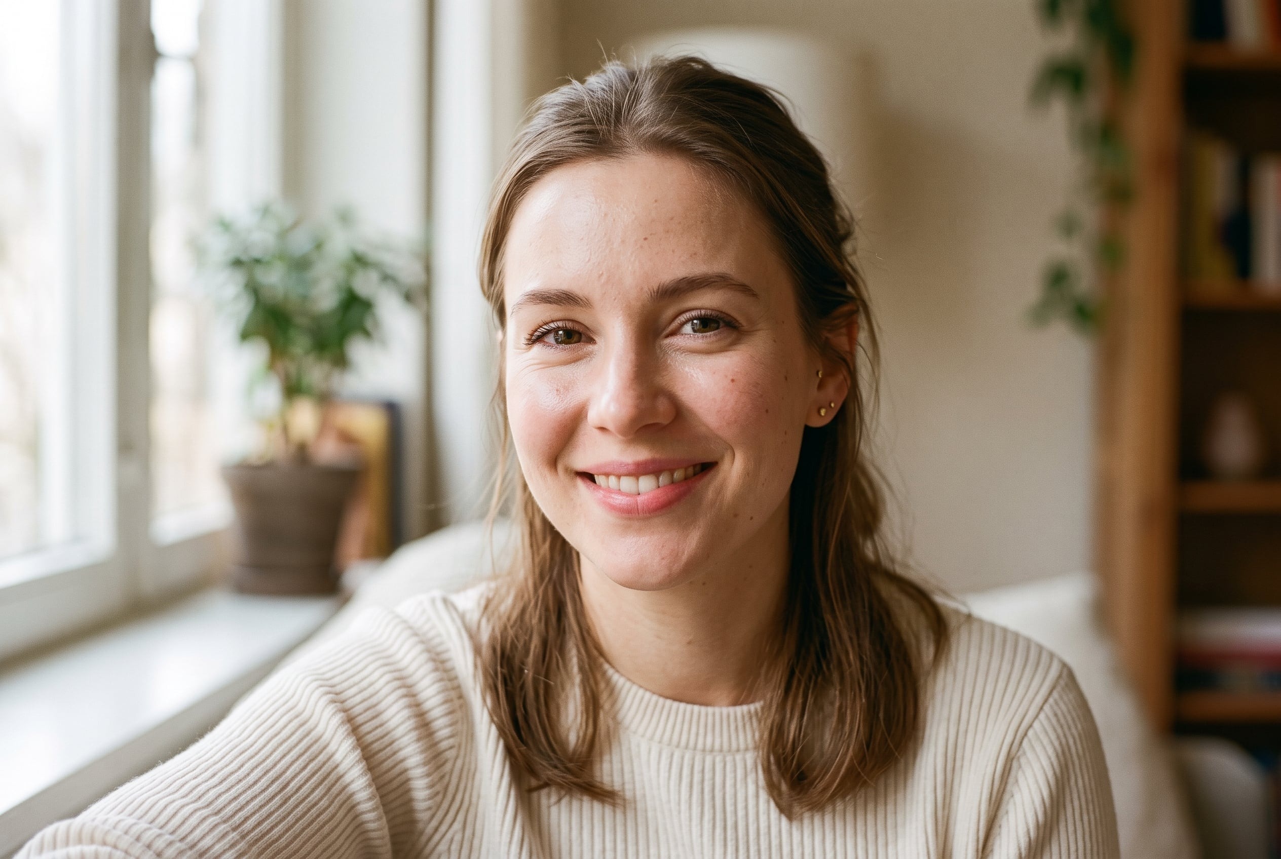 Fresh and natural no-makeup makeup